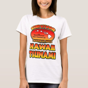 Överlevanden - Hawaii Tsunami - jag överlevde Tee