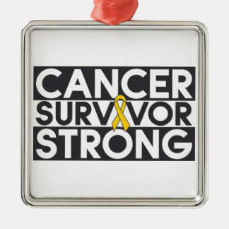 Överlevandestark barncancer julgransprydnad metall