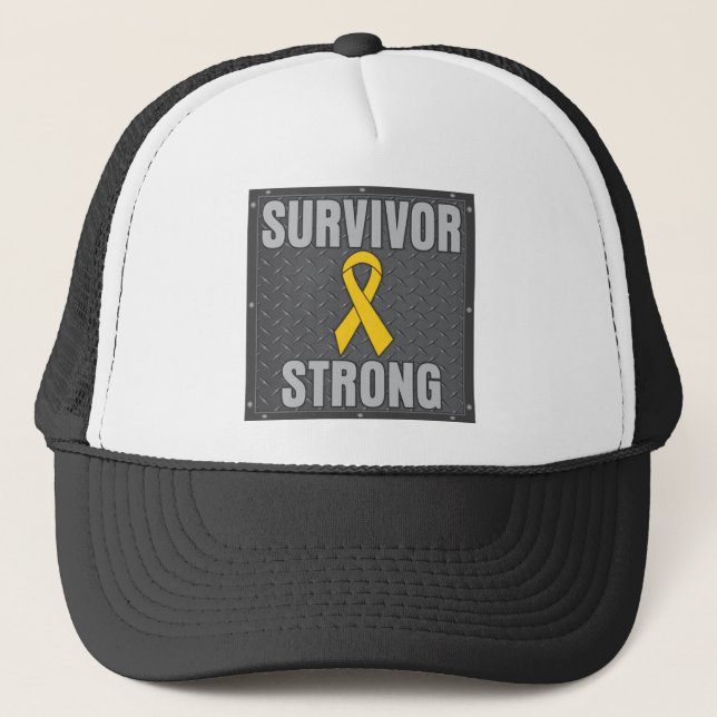 Överlevandestark barncancer truckerkeps (Framsida)