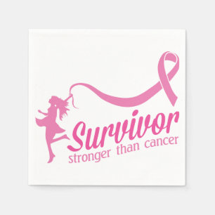 Överlevandestarkare än cancer pappersservett