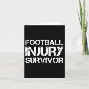 Överlevare av fotbollsskada kort