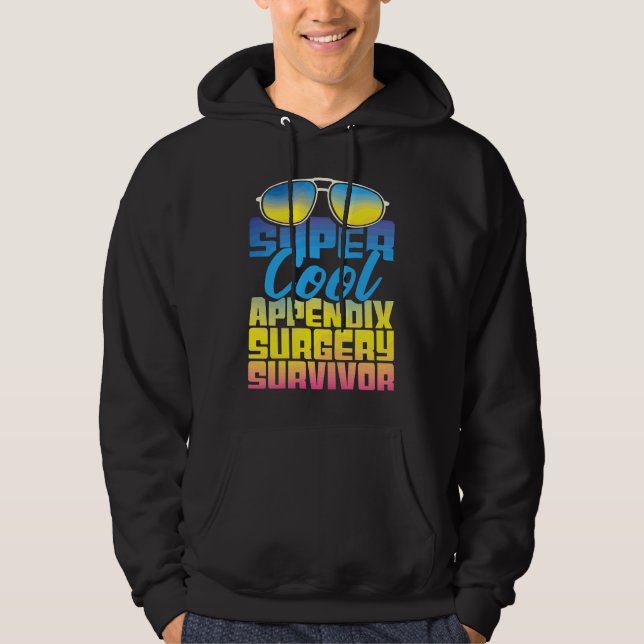 Överlevare efter blindtarmsoperation  Återhämtning Hoodie (Framsida)