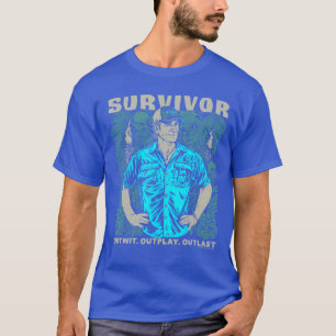 Överlevare Jeff Outwit Outplay Outlast Officiellt T Shirt