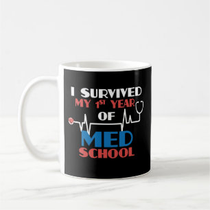 Överlevd 1st årsMed skolar Kaffemugg