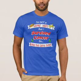 Överlevd cancer - toppen hjälte t-shirt