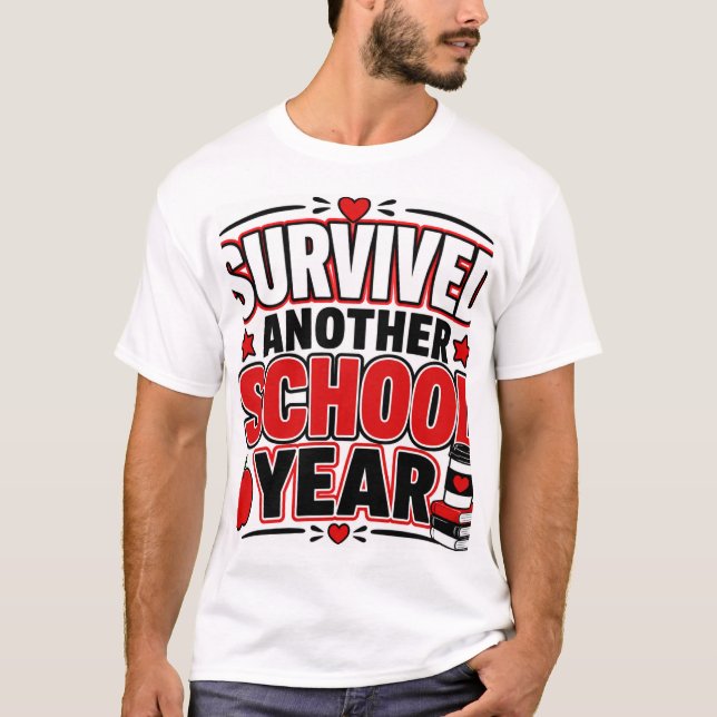Överlevde ännu ett läsår t shirt (Framsida)