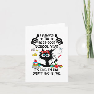 Överlevde läsåret 2022-2023 Glad sista dagen på S Kort