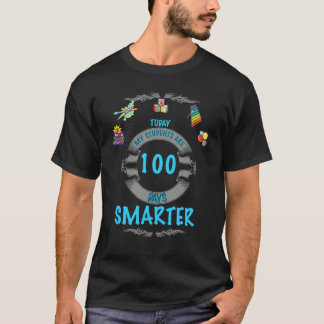 Överlevde studenter skolar i 100 dagar svart t-shirt