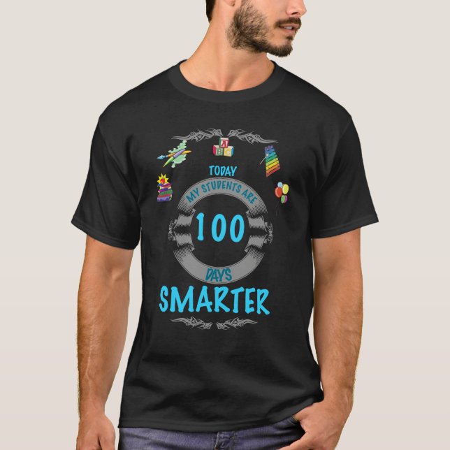 Överlevde studenter skolar i 100 dagar svart t-shirt (Framsida)