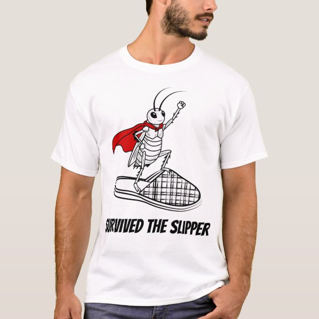 Överlevde Toffeln Rolig Kakaro Superhjälte T-Shirt (Framsida)