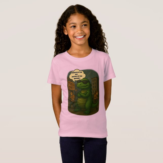 Överlever 2025: Dino Style T Shirt (Hel framsida)