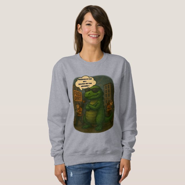 Överlever 2025: Dino Style T Shirt (Hel framsida)