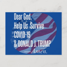Överlever Covid-19 & Donald Trump Vykort