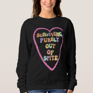 Överlever rent utav trots retro för män och kvinno t shirt