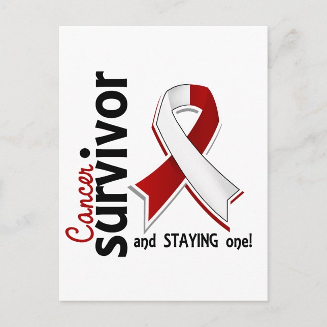 Överlevnad av cancer 19 vid cancer i huvud och Nac Vykort (Framsida)