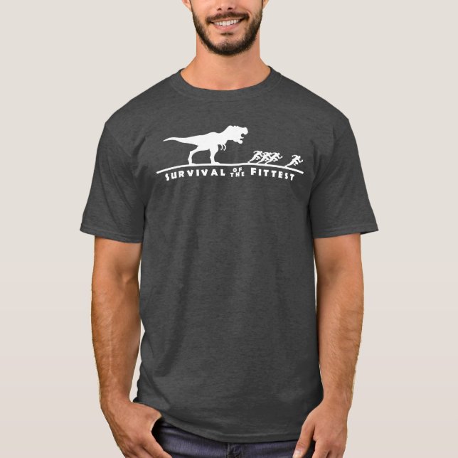 Överlevnad av det mest fittest tee shirt (Framsida)