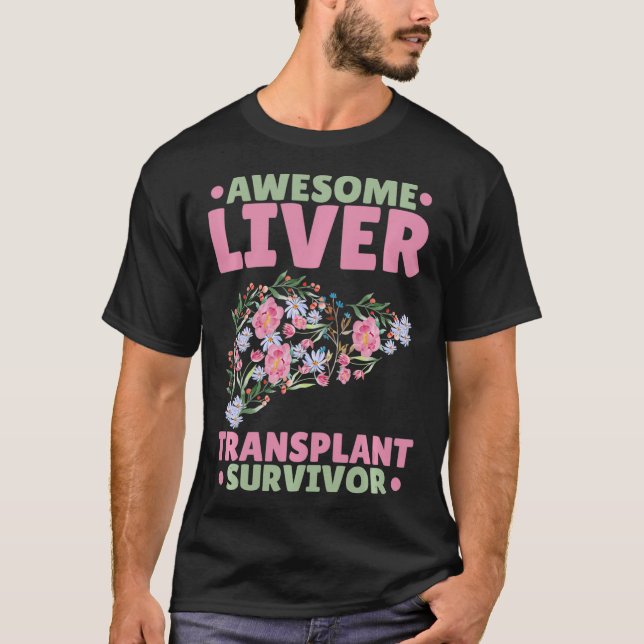 Överlevnad av fantastisk levertransplantat t shirt (Framsida)