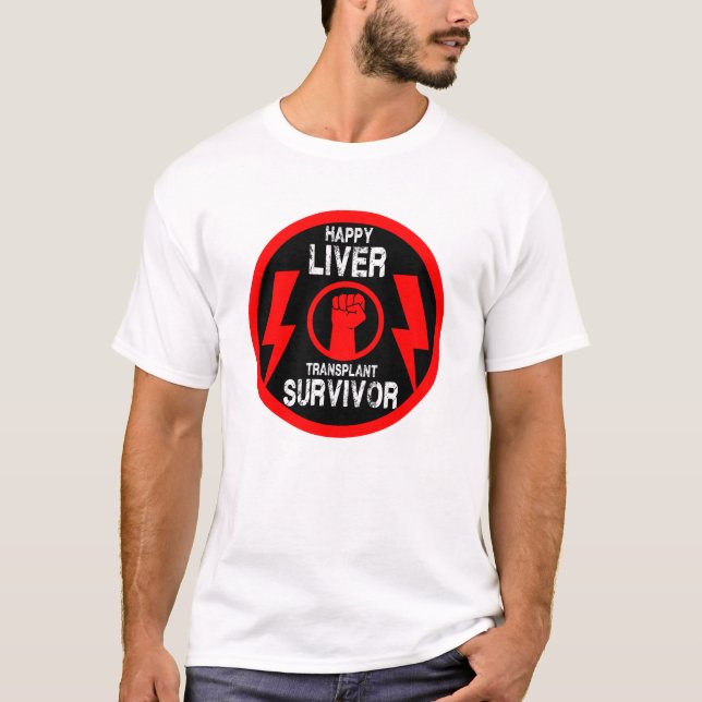 Överlevnad av levertransplantat t shirt (Framsida)