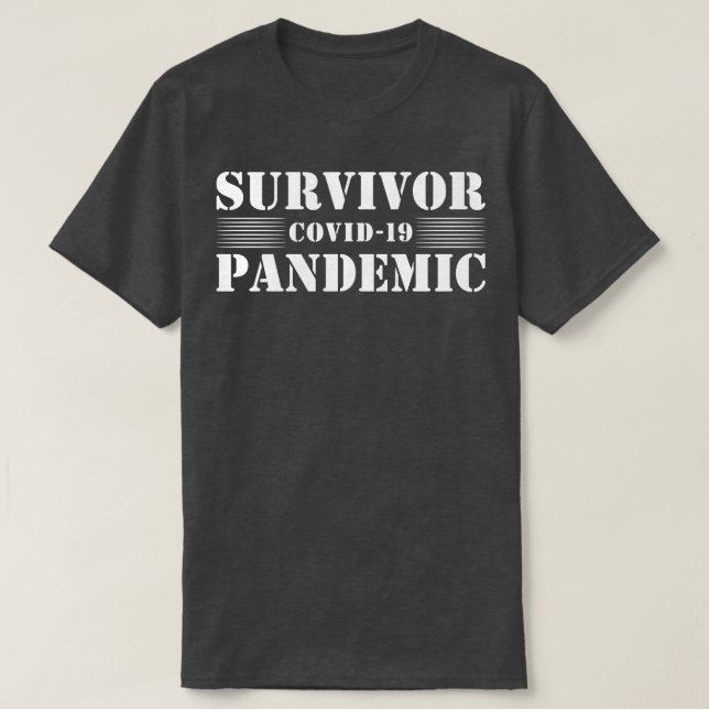 Överlevnad av pandemi t shirt (Design framsida)