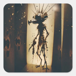 Överlevnad av vardagliga fasor för patrullen i Råt Fyrkantigt Klistermärke