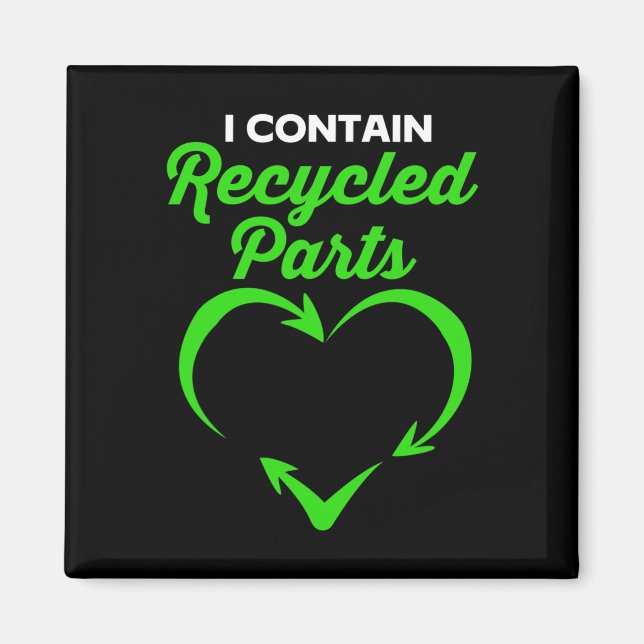 Överlevnad I innehåller återvunna delar Magnet (Framsidan)