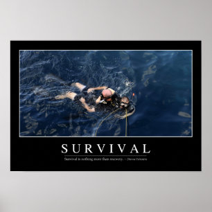 Överlevnad: Inspirera citationstecken 1 Poster