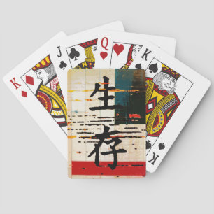 "Överlevnad" på asiatiskt språk Casinokort