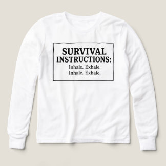 Överlevnadsinstruktioner - t shirt