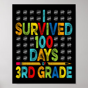 Överlevt 100 dagar av den tredje Klass 100-årsdage Poster