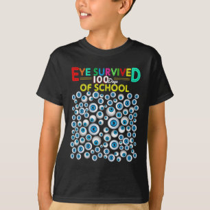 Överlevt 100 dagar för skollärare Kids Studenter T Shirt