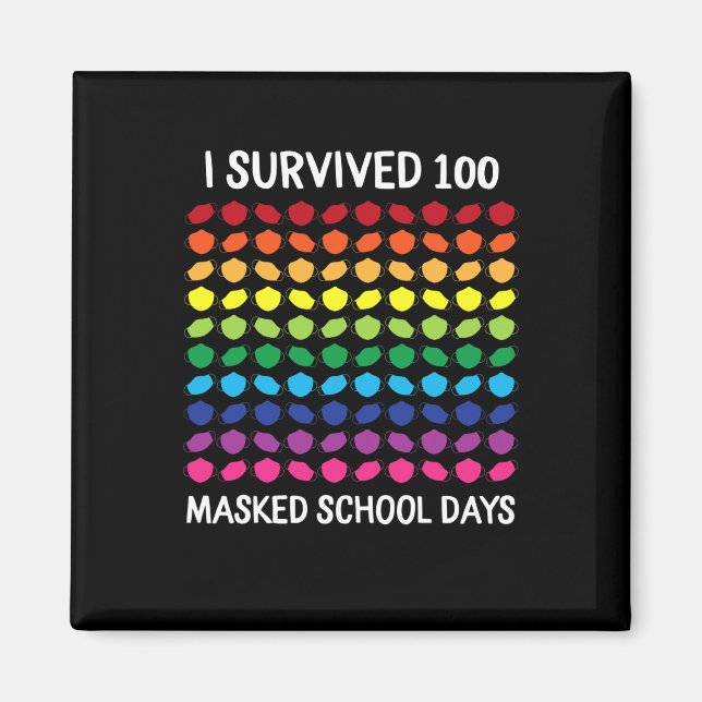 Överlevt 100 måndag i skolan 100 dagar i skolan magnet (Framsidan)