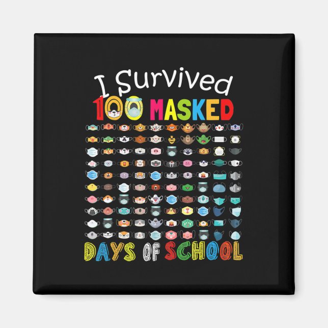 Överlevt 100 maskdagar i 100 Roligtar i skolan 2 Magnet (Framsidan)