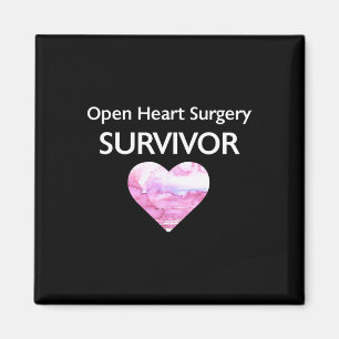 Överlevt öppen hjärtoperation Hjärtattack Survivor Magnet