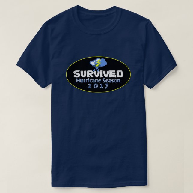 Överlevt orkansäsongen 2017 tee (Design framsida)