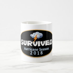 Överlevt orkansäsongen 2018 kaffemugg