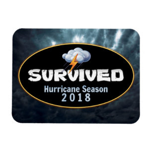 Överlevt orkansäsongen 2018 magnet