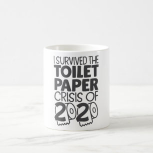 Överlevt Papper Toilet-kris 2020 Lustigt PM Kaffemugg
