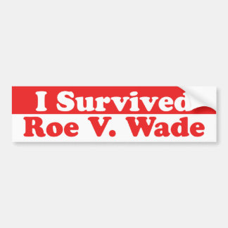 Överlevt Roe V. Wade Bildekal