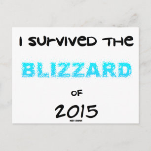Överlevt Snöstorm 2015 Vykort