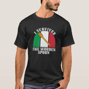 Överlevt trädeskålen på italienska Flagga Funn T Shirt