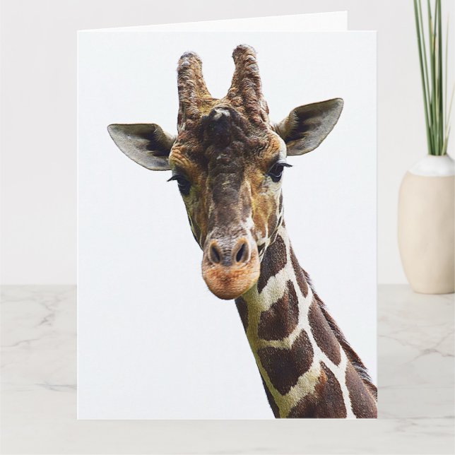 Överliggande Giraff Stor Välkomstkort Kort (Framsida)