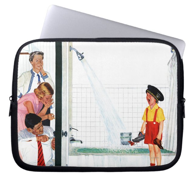 Överlopp badar laptop sleeve (Framsidan)