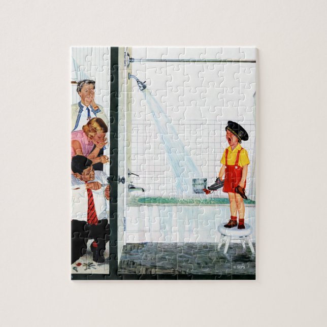 Överlopp badar pussel (Vertikal)