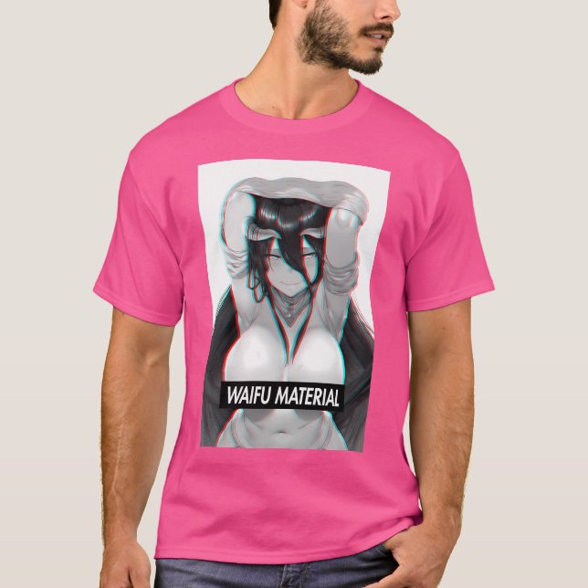 Overlord Albedo Waifu Material T Shirt (Framsida)