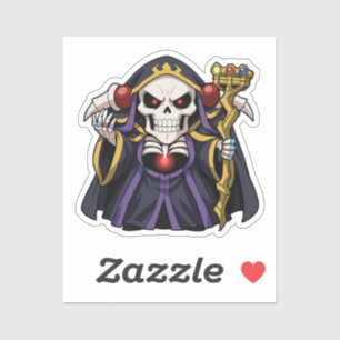 Overlord Chibi Ainz Ooal Gown Konst Klistermärken