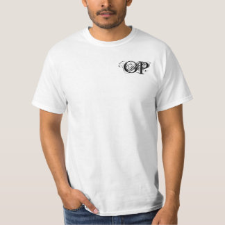 Övermannad vitT-tröja T-shirt