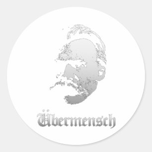 Övermänniska – Friedrich Nietzsche Bästa tyska fil Runt Klistermärke