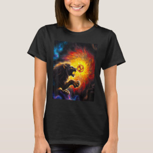 ÖVERMENSKA LION vs draken Nietzche impressioni T Shirt
