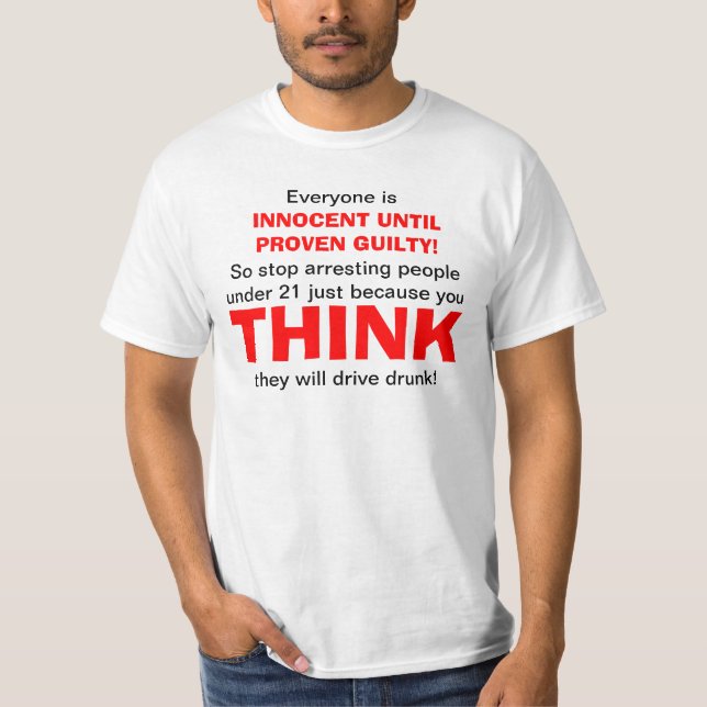 Övermod av oskuld tee shirt (Framsida)
