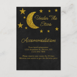 Övernattning för födelsedagsfirande under stjärnor tilläggskort